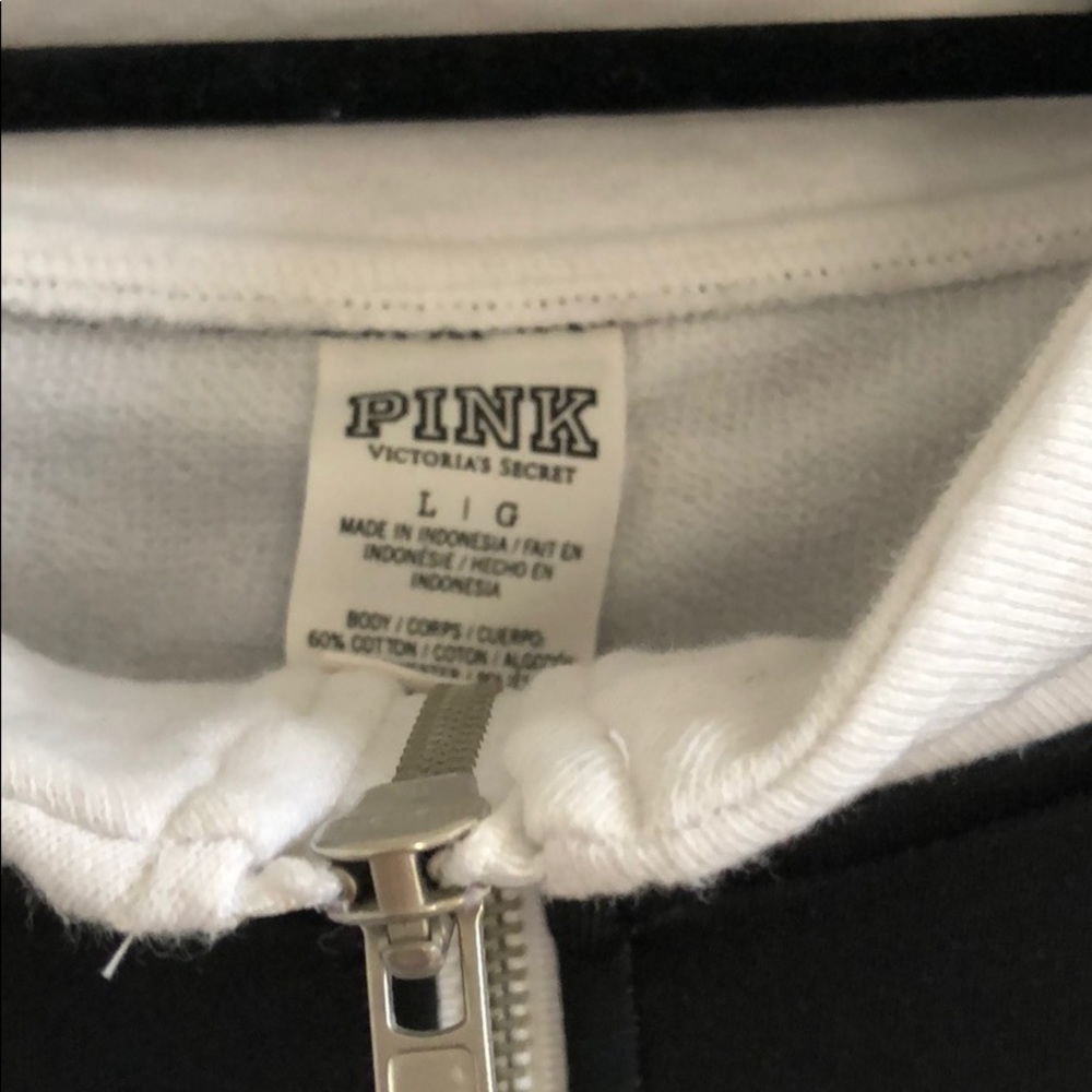 Victoria’s Secret PINK line half zip crew neck - Picture 2 of 3